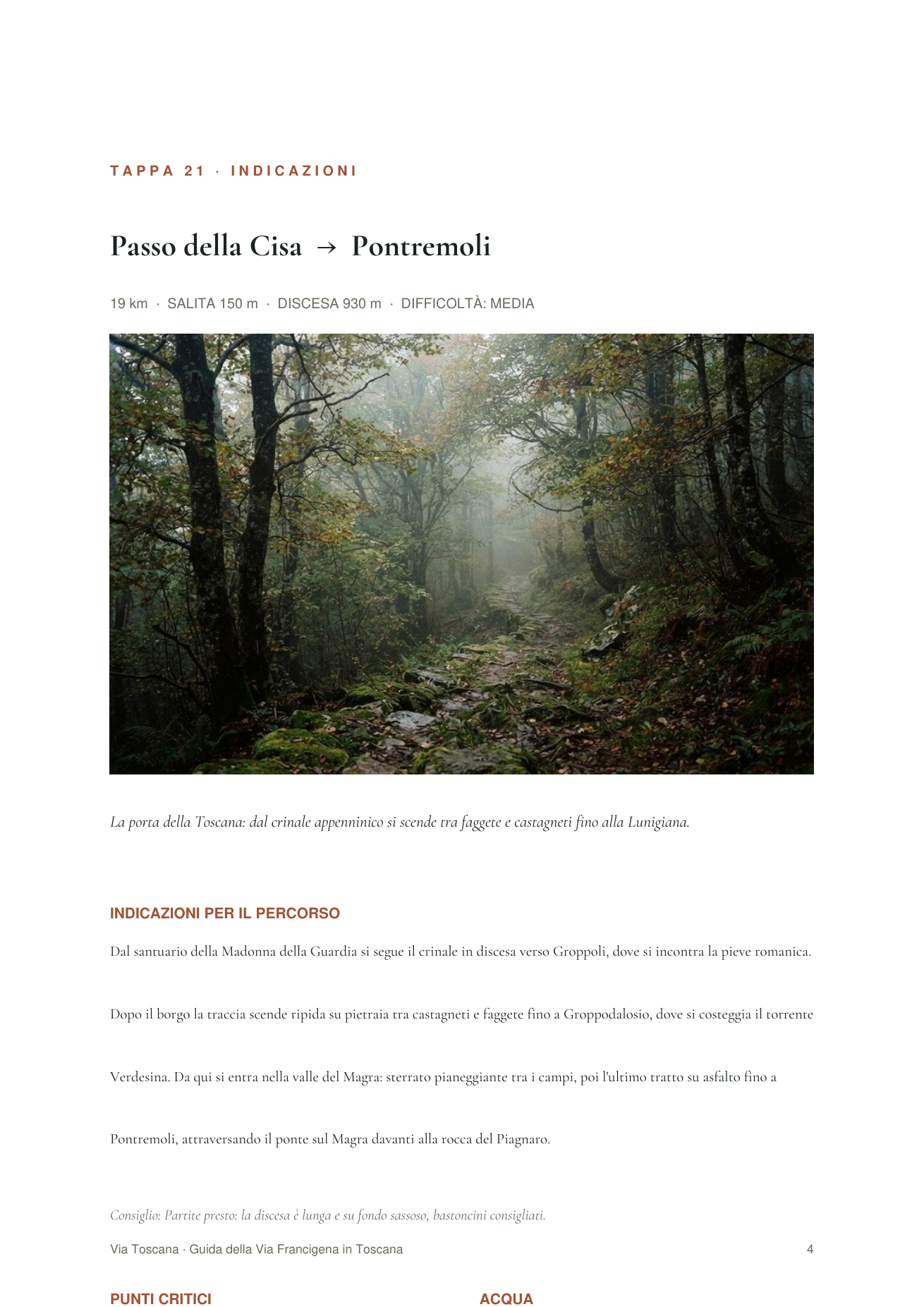 Tappa 21 · Passo della Cisa → Pontremoli